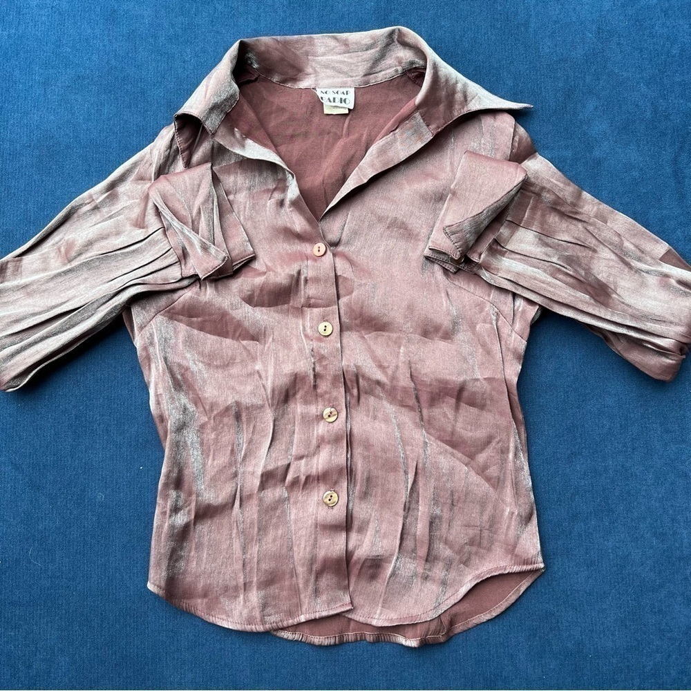 No Soap Radio vintage iridescent blouse